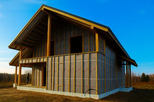Деревянный каркасный дом "под отделку"
