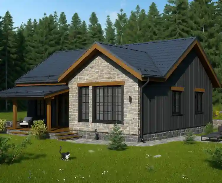 Современный каркасный дом