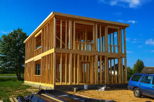 Строительство деревянного каркаса дома